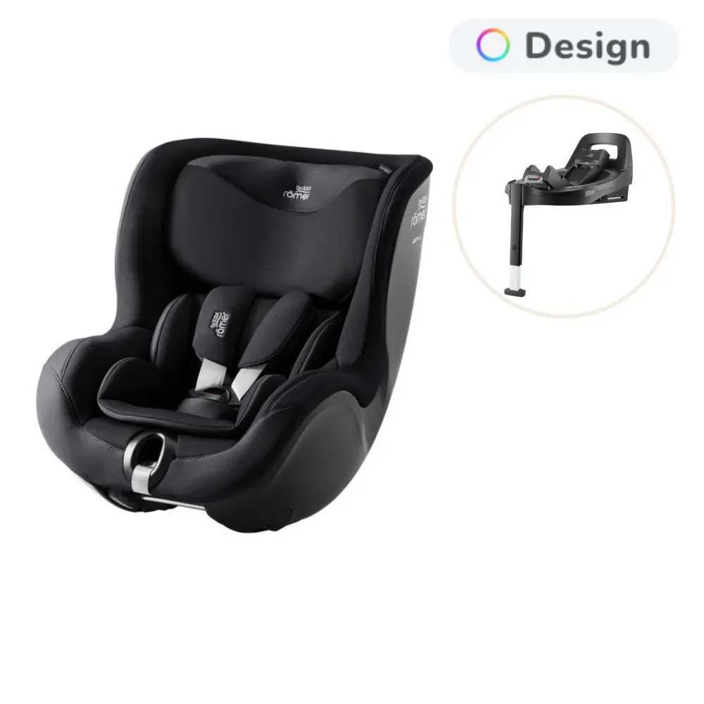 Britax Römer Dualfix 5Z Style Autostol Inkl. Base - Carbon Black