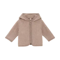 Jakke m. Ører - Bomuldsfleece - Savannah Melange - 62