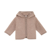 Jakke m. Ører - Bomuldsfleece - Savannah Melange