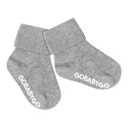 GoBabyGo Strømper - Non-Slip Socks - Grey Melange
