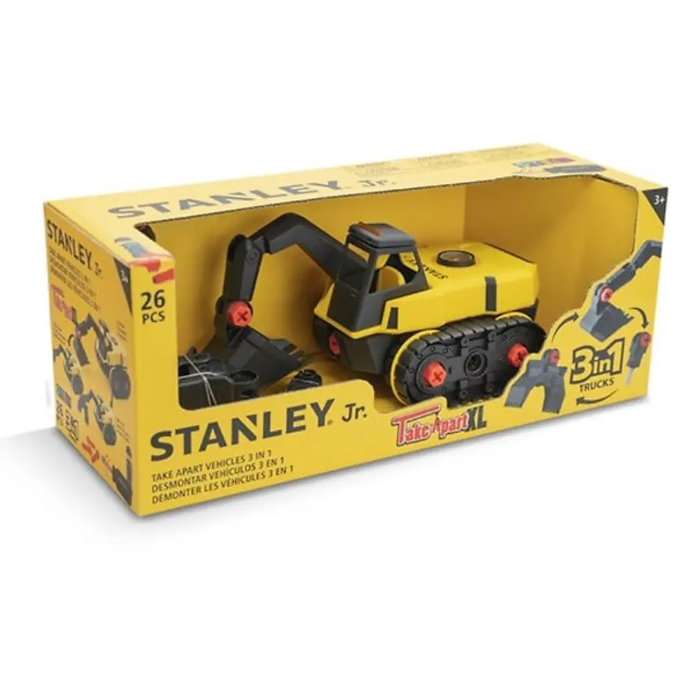 Stanley Junior 3 i 1 Take Apart XL-sæt Gravemaskine
