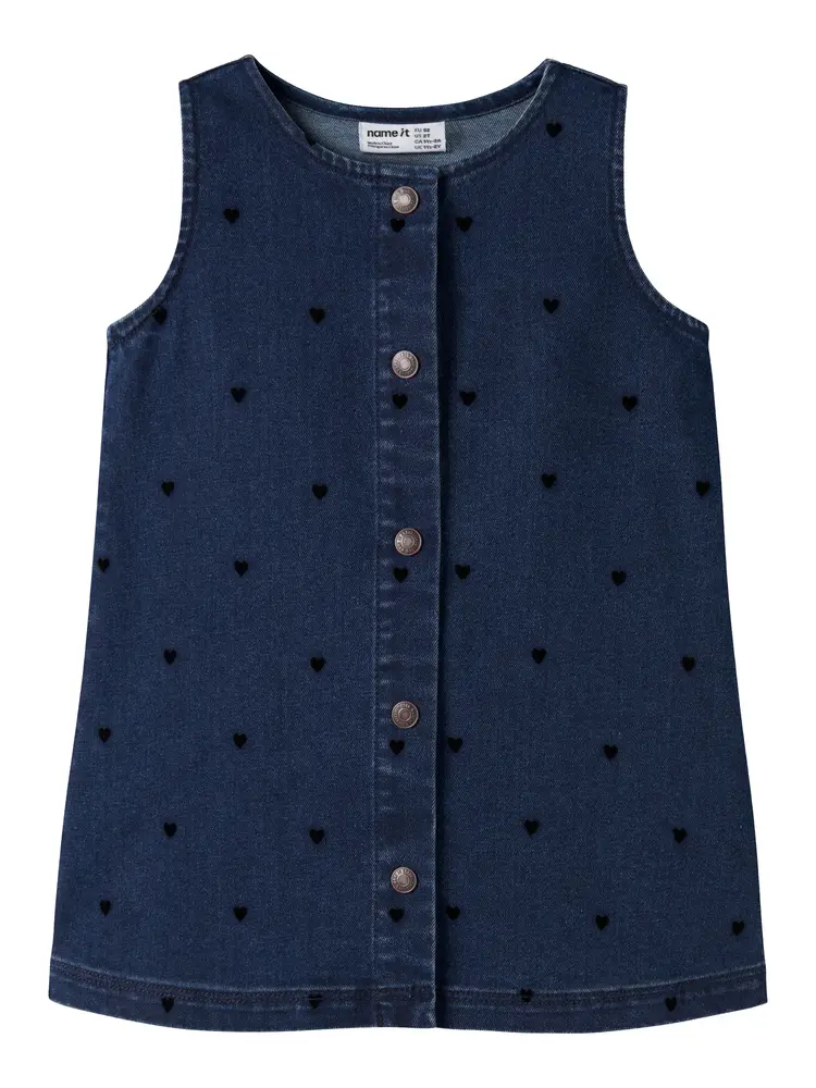 Name It Clara Denim Kjole - Dark Blue Denim