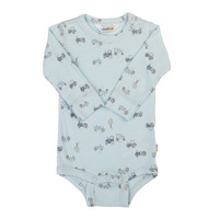 Langærmet Body - Light blue