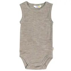 Joha Body Sesam Melange Uden Ærmer i Merinould - Str. 80cm