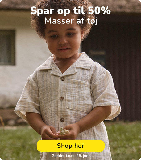 Spar op til 50% på baby- og børnetøj