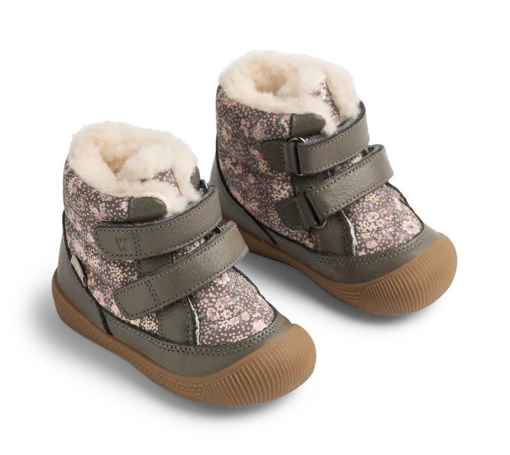 Wheat Daxi Vinterstøvle Tex - Dry Wood Snow Flowers - 20