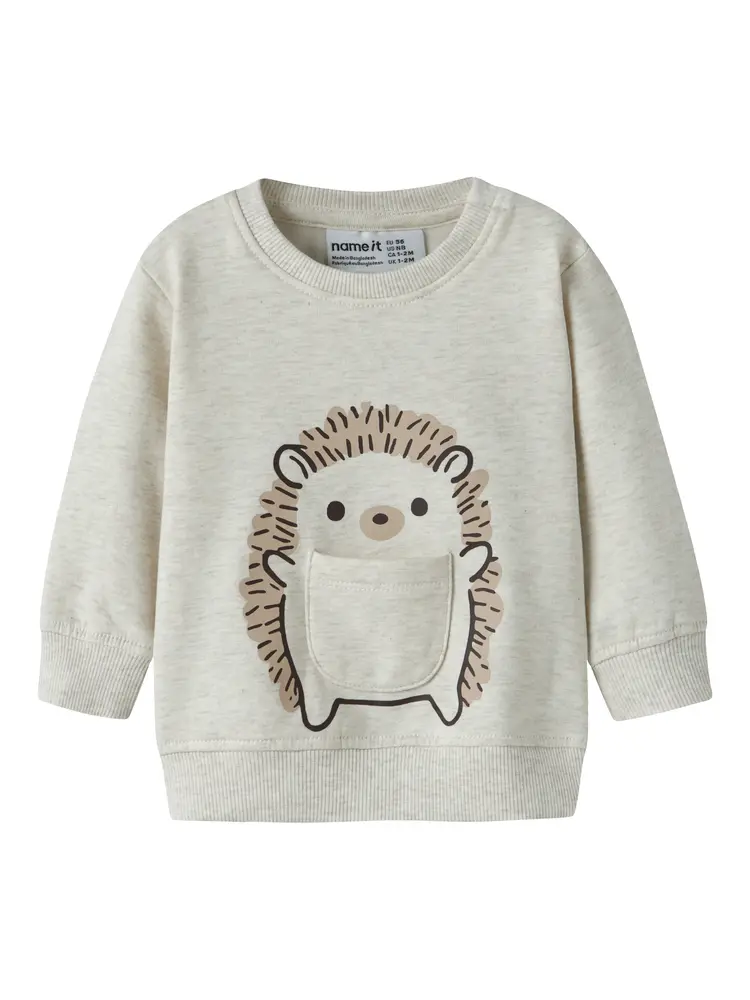 Name It Obbas Sweatshirt - Peyote Melange - 74