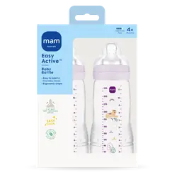 Easy Active Baby Bottle 330ml 2pk Pink billede