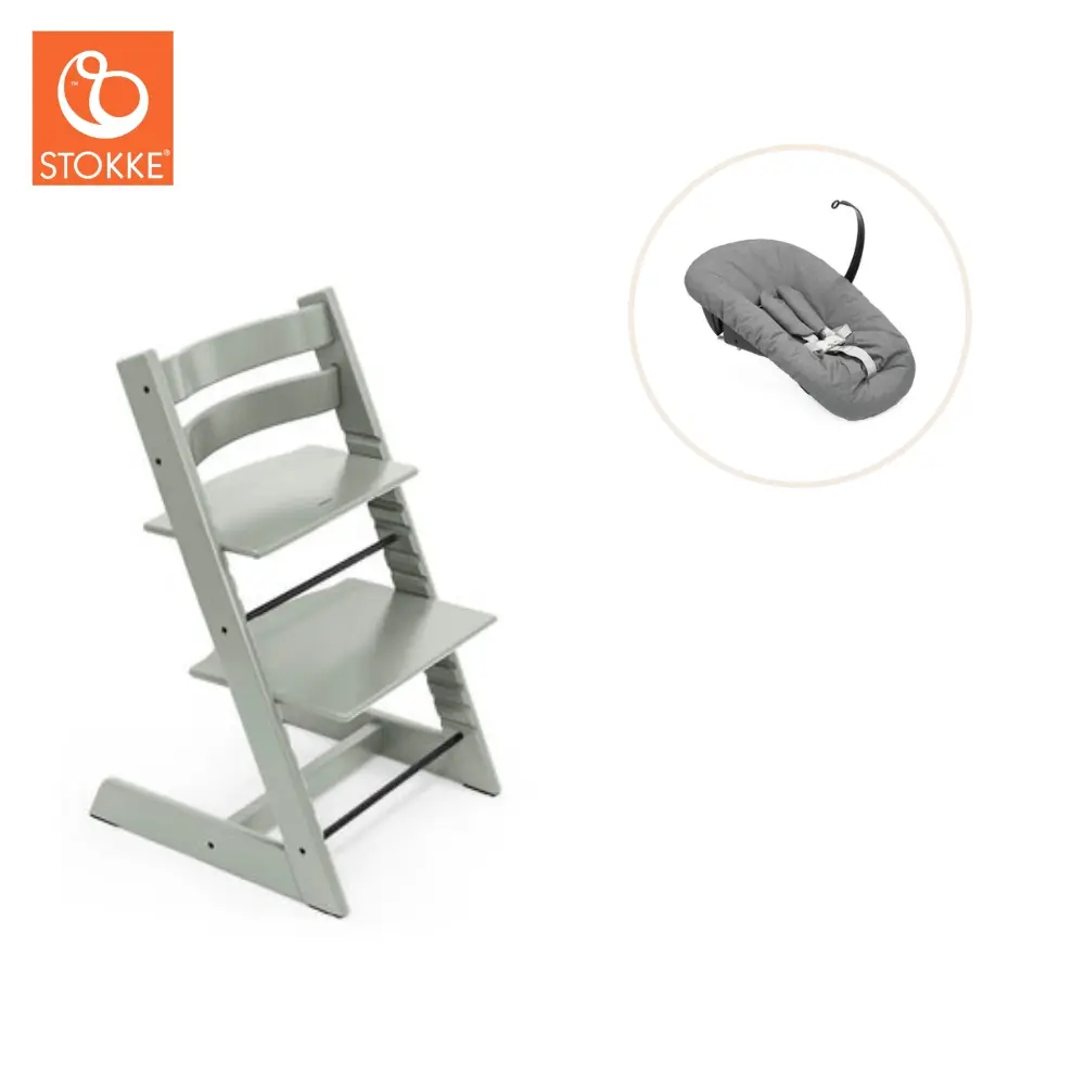 Højstol Inkl Newborn Sæt Glacier Green