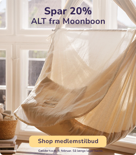 Medlemstilbud denne weekend hos BabySam: Spar 20% på moonboon