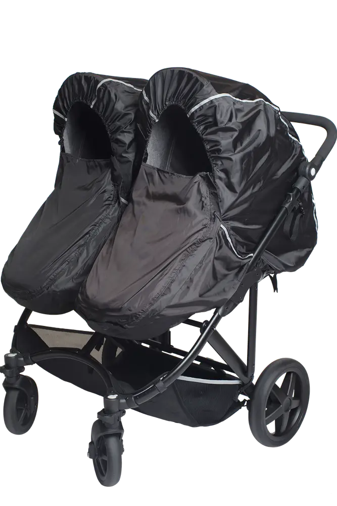 Duo Twin regnslag SMALL 70-80 cm. sort