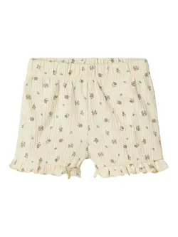 Name It Shorts - NbfJannis - Bleached Sand m. Blomster