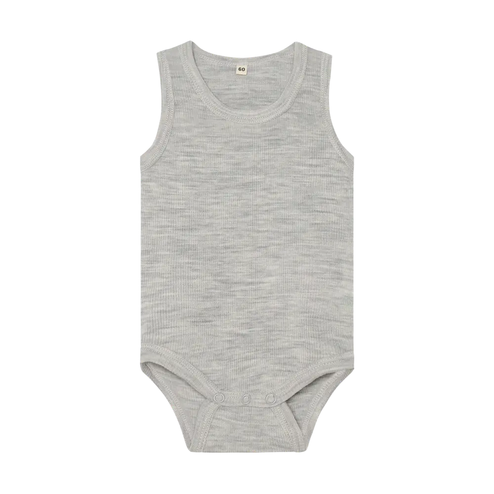 BeKids Uld body uden ærmer - Alloy Melange - 50
