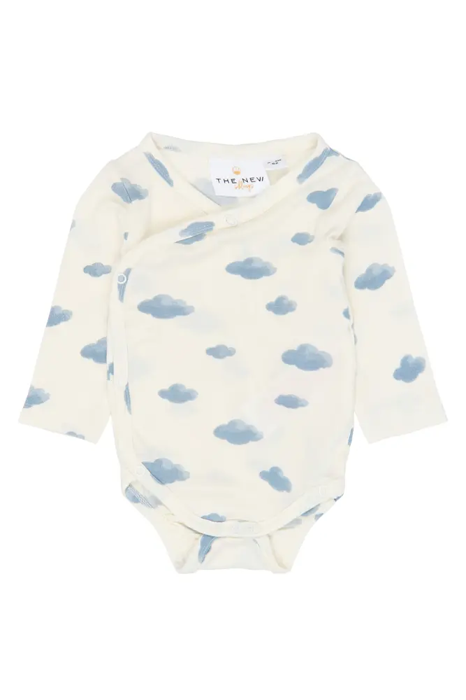 The New Siblings Vireo Langærmet Modal Wrap Body - Gardenia  - 50