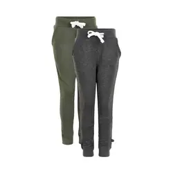 Minymo Sweatpants - 2-pak - Koksgrå/Army