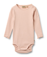 Wheat Regitze Langærmet Rib Body - Powder