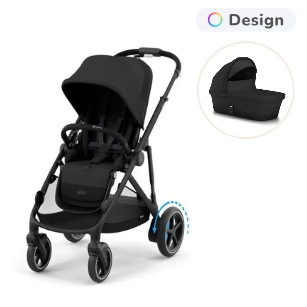 Cybex E-Gazelle S Kombivogn - Moon Black
