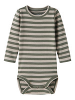 Name It Banio Langærmet Body - Dusty Olive