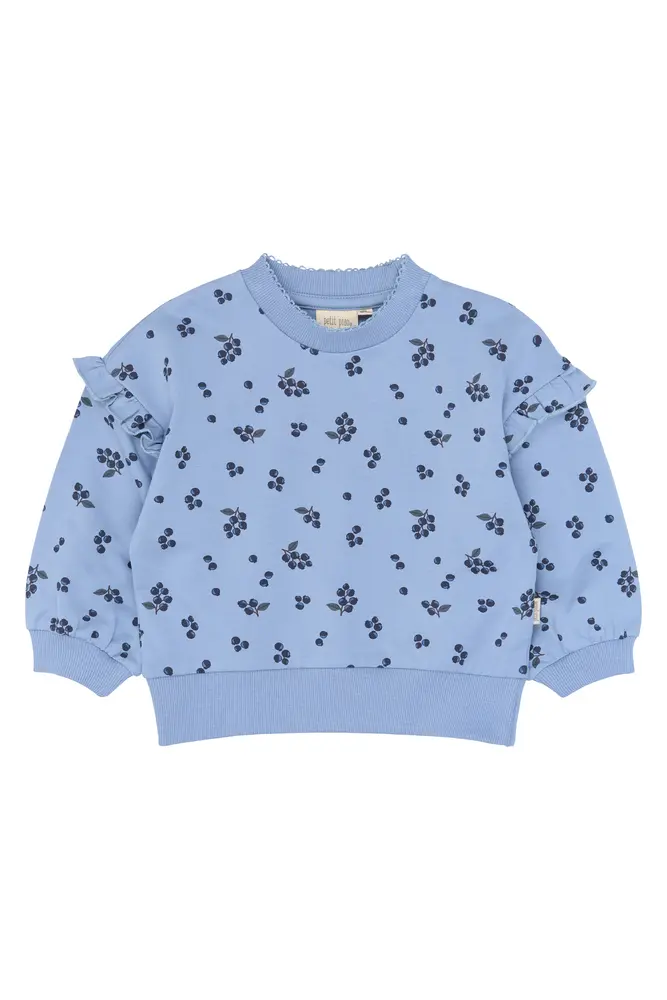 Petit Piao Gween Sweatshirt - Stonewash Blueberry - 98 CM
