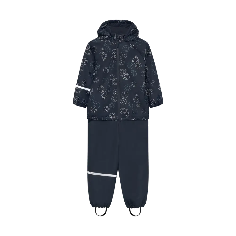 Celavi Regn Sæt m. Fleece - Navy - 100