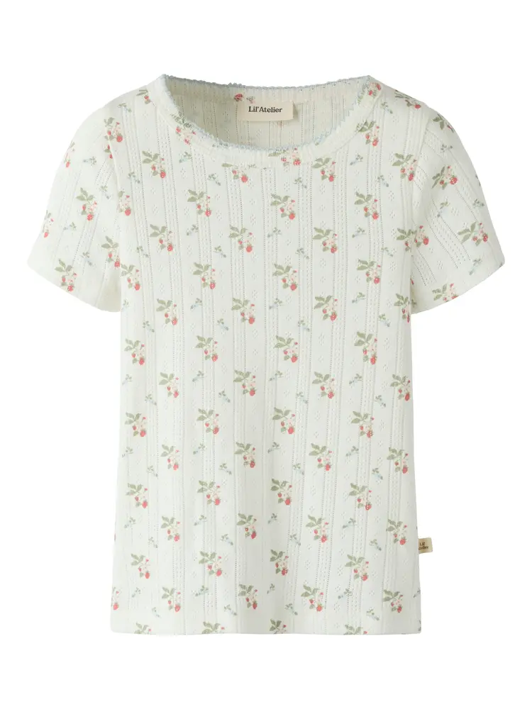 Lil' Atelier Rachello Dap T-Shirt Coconut Milk 104