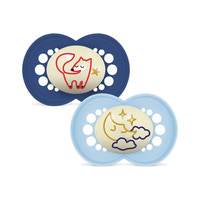 Original Night 16-36m Silk 2-pk V Blue