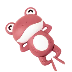 Træk op badedyr - Frø pink