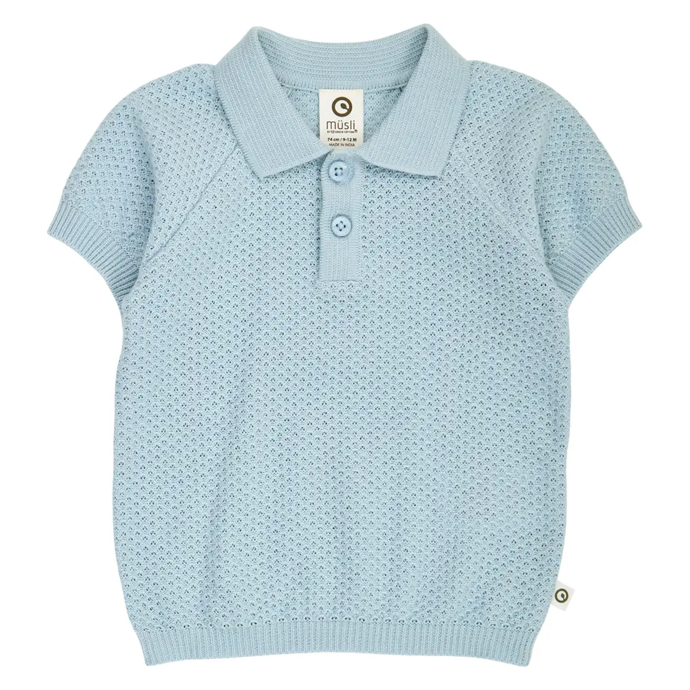 SEA Strikket Polo - Ocean - 68