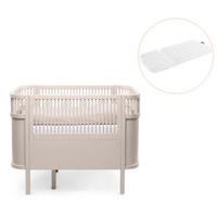 Baby & Jr. seng - Birchbark rose med madras