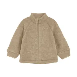 Uldjakke med lynlås - Savannah Tan - 90
