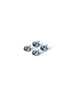 MODU 4x Swirly Wheels - 4-pak - Sky Blue