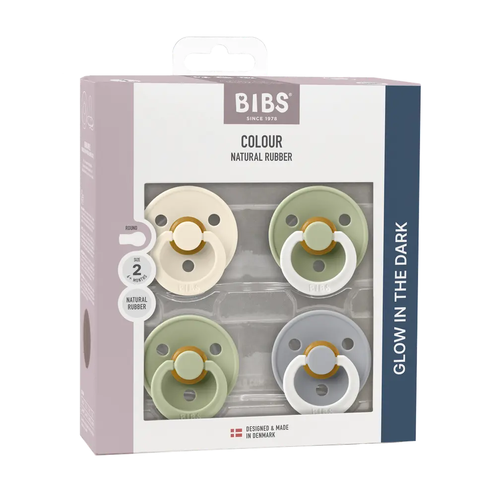 BIBS Sut Colour 4-pk Latex Str. 2 - Sage Glow Mix