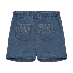 Chambray Shorts - Faded Denim - 74