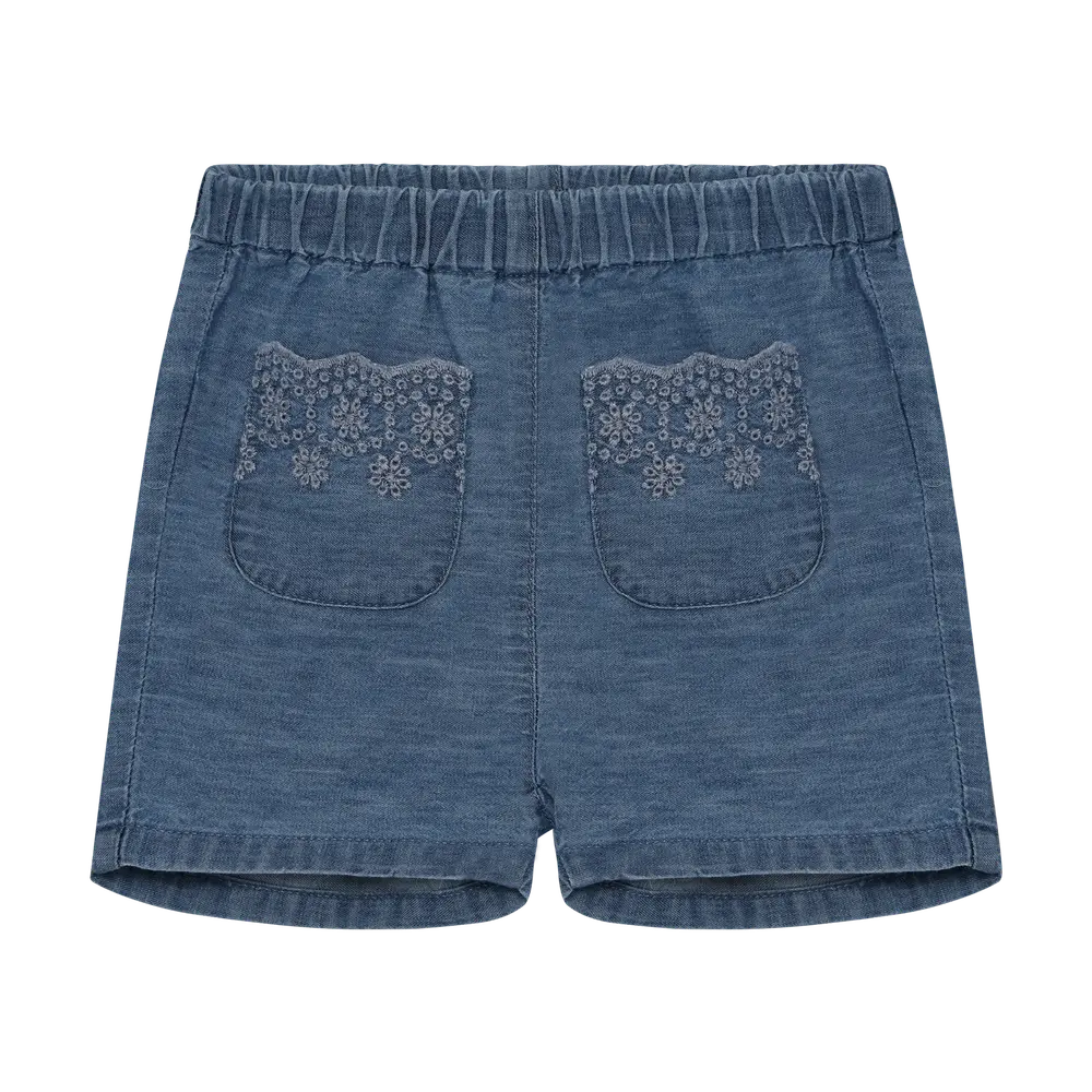 Chambray Shorts - Faded Denim - 50