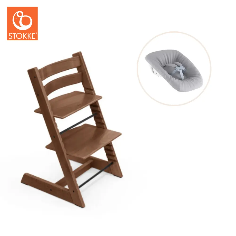 product-Højstol inkl. newborn sæt - Warm Brown