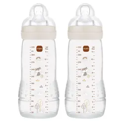Mam Easy Active Baby Bottle 330ml 2p Neutral