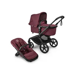Fox 5 Renew complete inkl. Giraffe bouncer - dark cherry/tornado grey