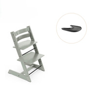 Højstol inkl. tray - glacier green/sort