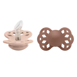 BIBS Infinity Sutter - 2-pak - Str. 1 - Anatomisk - Blush/Woodch