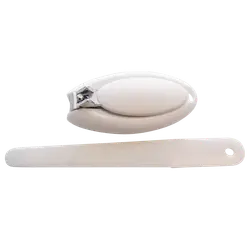 Negleklipper med fil, hvid billede