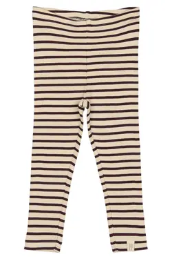 Leggings - Dark Grape/Off White - 86