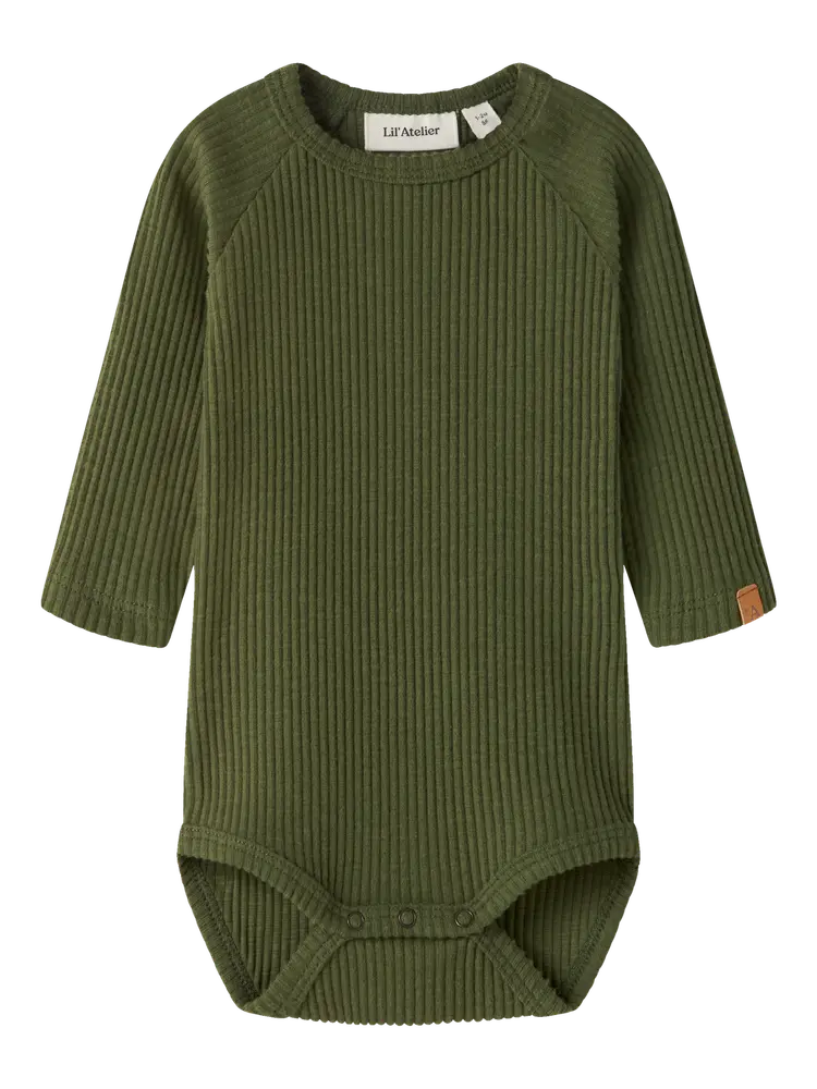 Lil' Atelier Rajo Meb Langærmet Body - Cypress - 56