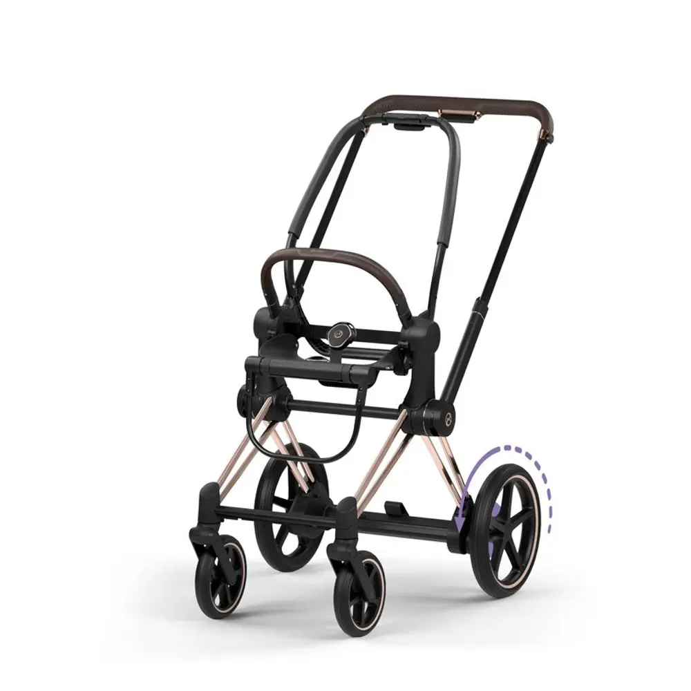Cybex e-Priam Klapvogn - Style - Coconut Brown/Rosegold