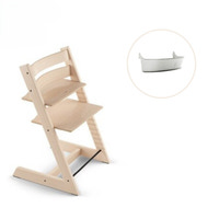 Højstol inkl. storage opbevaring - natur