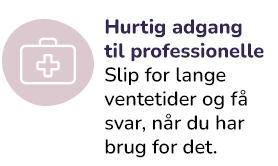 Sundhedsikon med hurtig adgang til læger, sundhedsplejersker og behandlere gennem Falck.