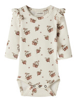 Lil' Atelier Gayo Kep Langærmet Slim Body - Turtledove