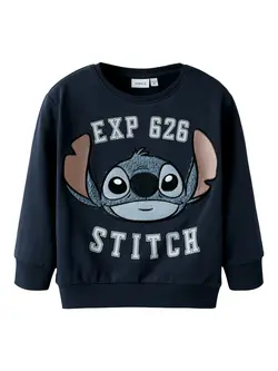Name It Sweatshirt Navy Blazer Med Stitch Print - Str. 5y 110cm