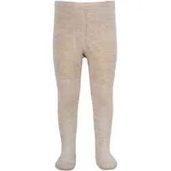 Minipop Strømpebukser Råhvid Melange Bambus - Str. 0-6m 50/68cm