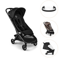 Bugaboo Butterfly 2 Klapvogn Med Bøjle, Myggenet Og Regnslag - Black/Heritage Black