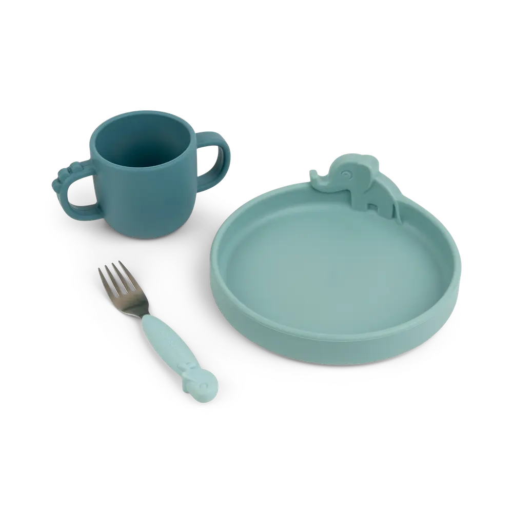 product-Peekaboo spisesæt - blå